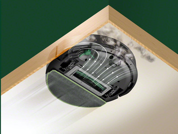 iRobot Roomba 105 Combo + Black produkt in gebrauch