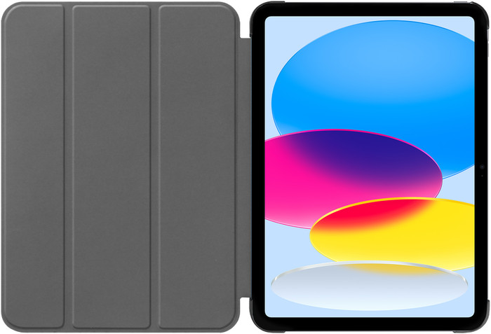 Just in Case Smart Tri-Fold Apple iPad (2025/2022) Book Case Gray front