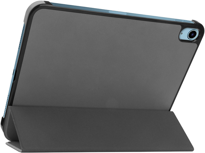 Just in Case Smart Tri-Fold Apple iPad (2025/2022) Book Case Gray back
