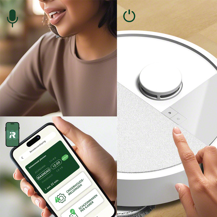 iRobot Roomba Plus 405 + White produkt in gebrauch