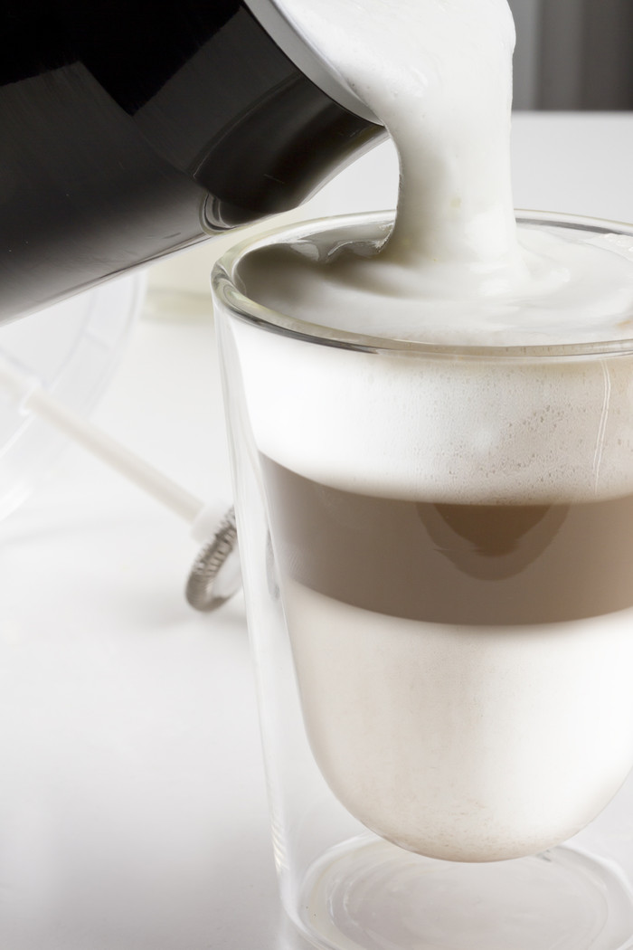 Philips Senseo Milk Twister Milchaufschäumer produkt in gebrauch