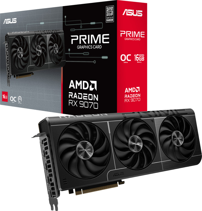 ASUS PRIME Radeon RX 9070 OC 16GB verpackung