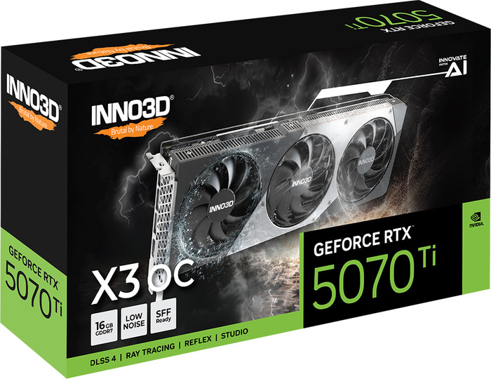 INNO3D GeForce RTX 5070 Ti X3 OC 16GB verpackung