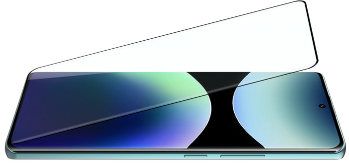 Just In Case Full Cover Xiaomi Redmi Note 14 Pro+ 4G/5G Screen Protector Black front