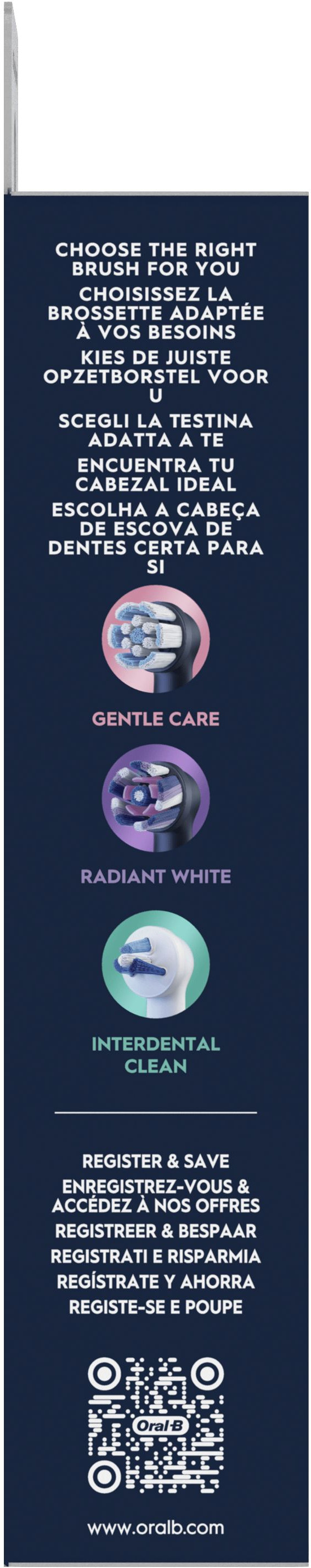 Oral-B iO Ultimate Clean Schwarz (8 Stück) verpackung