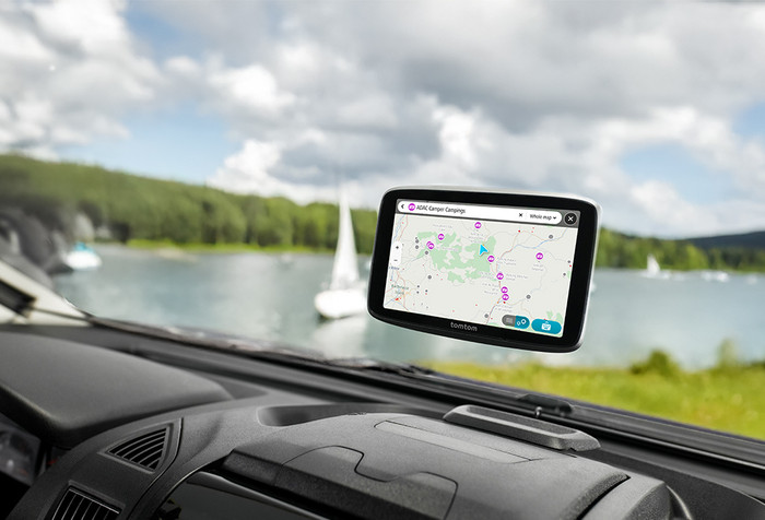 TomTom GO Camper Tour 2 Europa produkt in gebrauch