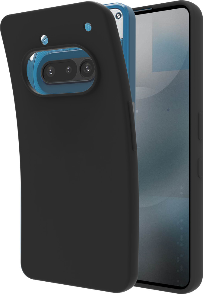 Just in Case Soft Design Nothing Phone (3a) Backcover Schwarz rechte seite