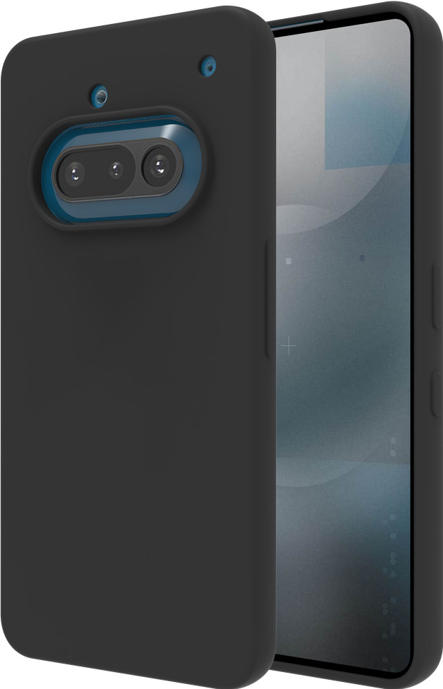 Just in Case Soft Design Nothing Phone (3a) Backcover Schwarz rechte seite