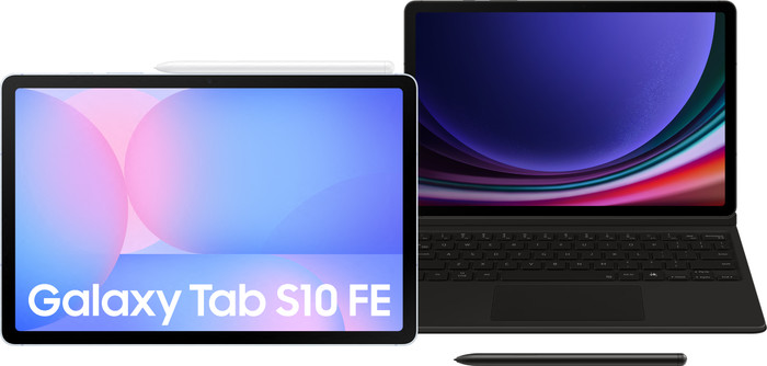 Samsung Galaxy Tab S10 FE 10.9 inches 128GB WiFi Light Blue + Keyboard Cover QWERTZ Main Image
