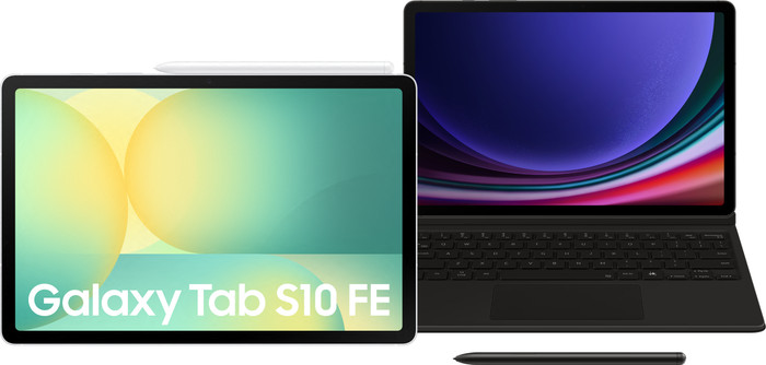 Samsung Galaxy Tab S10 FE 10.9 inches 128GB WiFi Silver + Keyboard Cover QWERTZ Main Image