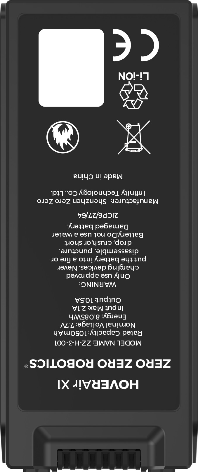 HOVERAir X1 Battery Black detail