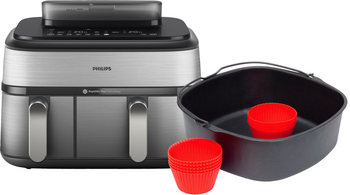 Philips 5000 Series Dual Basket NA555/00 + Master Baking Set Main Image