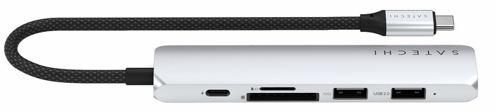 Satechi Type C Slim Multi-Port Adapter V2 Space Gray detail