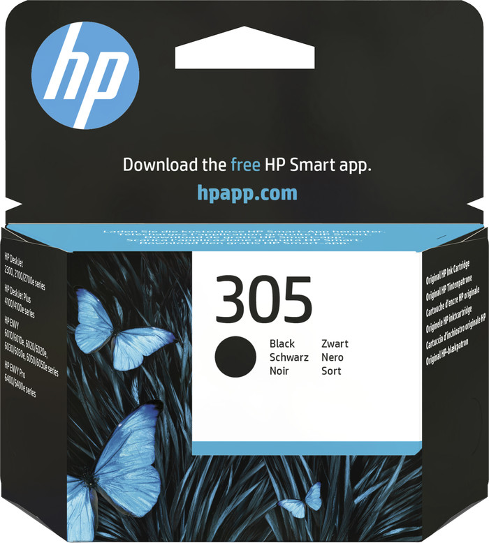 HP 305 Cartridge Black Main Image
