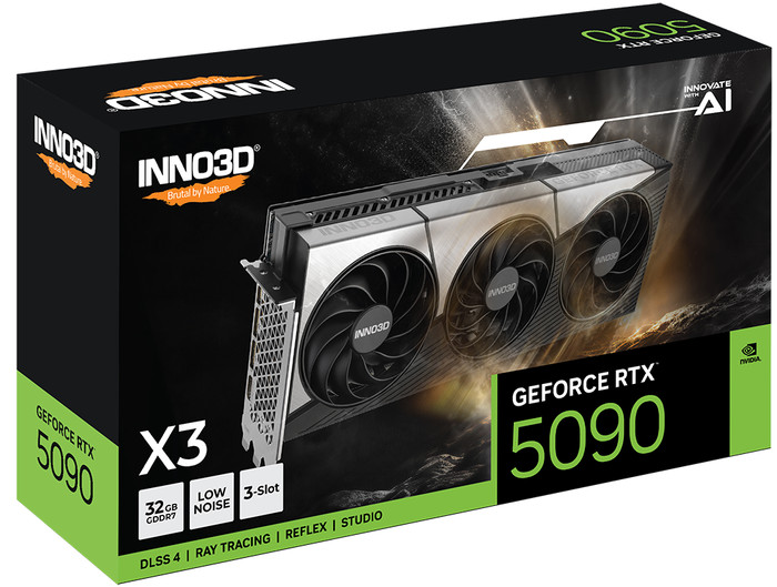 INNO3D GeForce RTX 5090 X3 OC 32GB verpackung