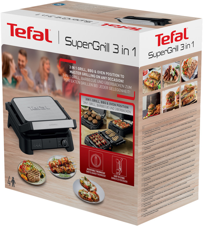 Tefal SuperGrill 3-in-1 GC510D verpackung