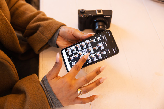 Canon PowerShot V1 produkt in gebrauch