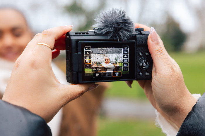 Canon PowerShot V1 produkt in gebrauch