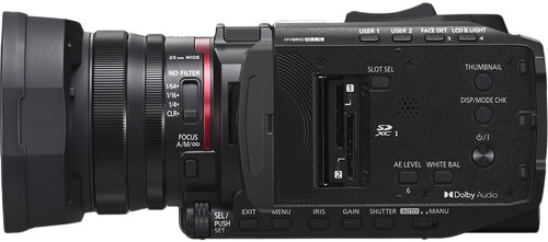 Panasonic HC-X1200E linke seite