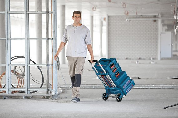 Bosch Professional Caddy L-BOXX produkt in gebrauch