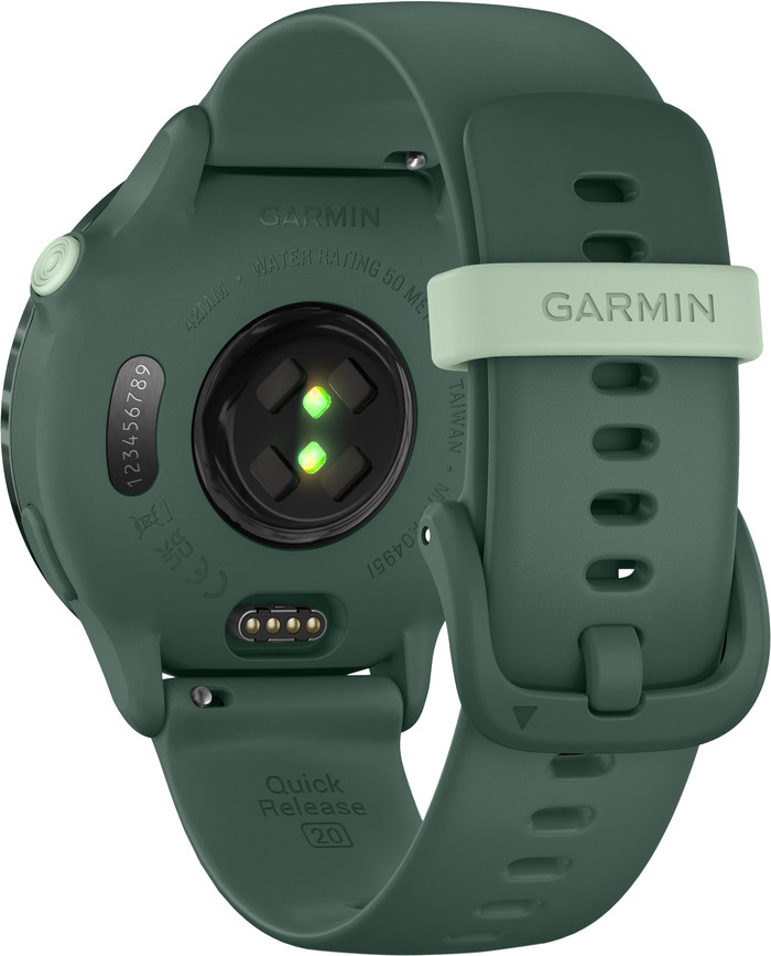 Garmin Vivoactive 6 Music Green back