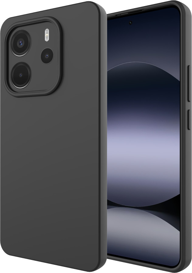 Just in Case Soft Design Xiaomi Redmi Note 14 5G Back Cover Black combined product