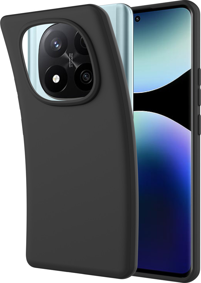 Just in Case Soft Design Xiaomi Redmi Note 14 Pro+ 5G Back Cover Black combined product