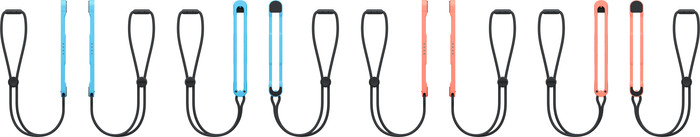 Nintendo Switch 2 Joy-Con Handgelenkschlaufen Set Blau/Rot detail