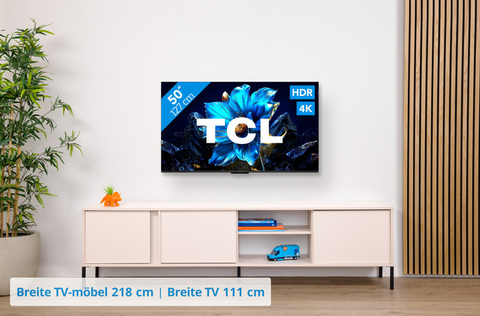 TCL 50 Zoll QLED P71K 4K (2025) + TCL Q65H visuelles Coolblue 1