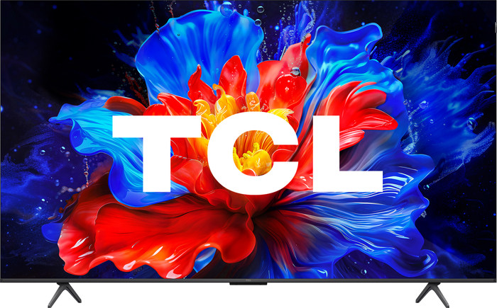 TCL 65 Zoll QLED P81K 4K (2025) + TCL S55H 2.1 Soundbar vorne