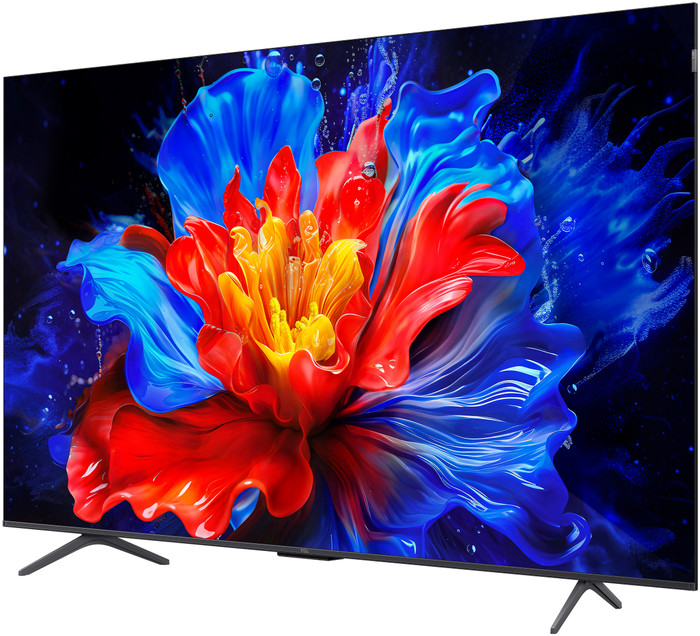 TCL 65 Zoll QLED P81K 4K (2025) + TCL S55H 2.1 Soundbar vorne