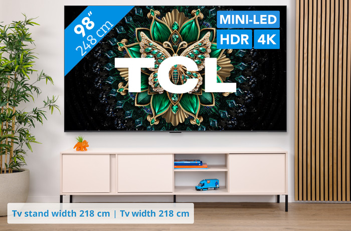 TCL 98 inches QD Mini-LED C61K 4K (2025) visual Coolblue 1