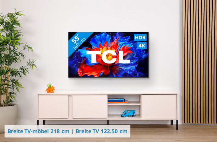 TCL 55 Zoll QLED P81K 4K (2025) + TCL Q65H visuelles Coolblue 1