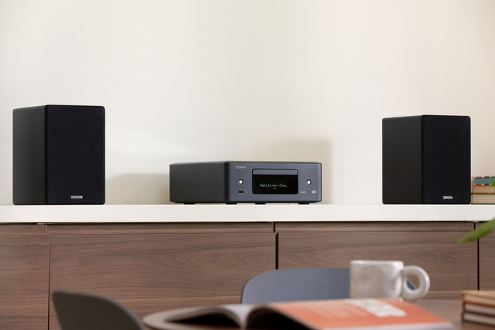 Denon Ceol N12DAB Black product in use