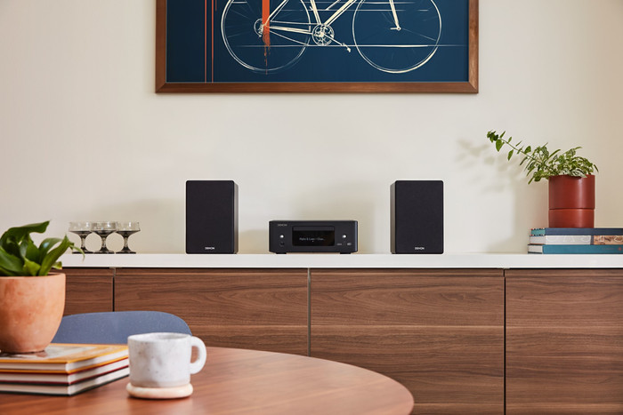 Denon Ceol N12DAB Black product in use