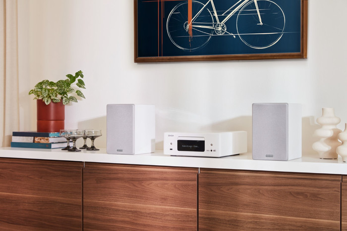 Denon Ceol N12DAB White product in use