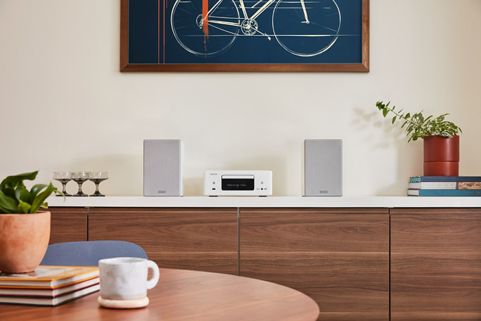 Denon Ceol N12DAB White product in use