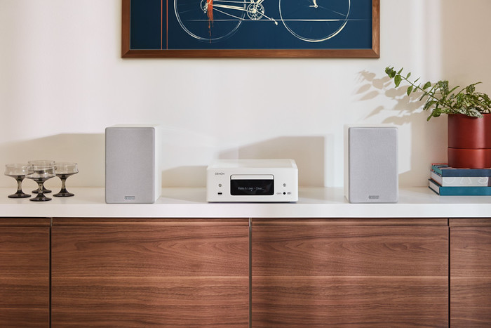 Denon Ceol N12DAB White product in use