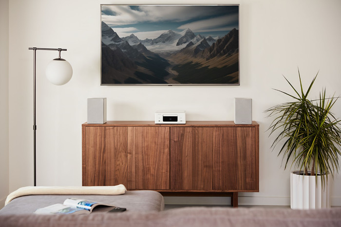 Denon Ceol N12DAB White product in use