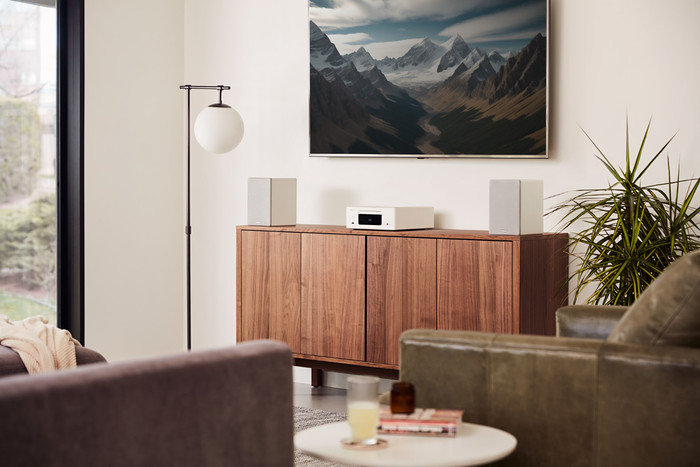 Denon Ceol N12DAB White product in use