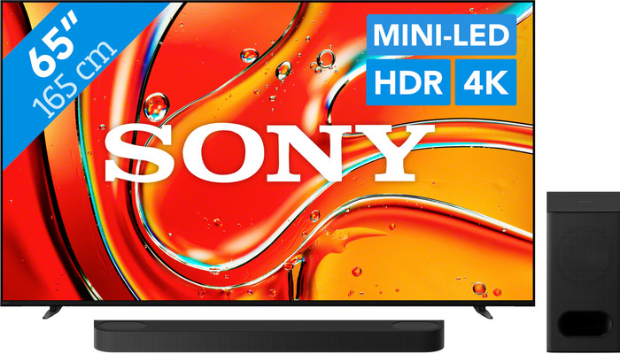 Sony 65 Zoll Bravia 7 4K QLED XR Mini-LED (2024) + Sony Bravia Theatre Bar 6 Schwarz Main Image