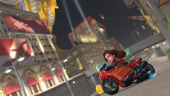 Mario Kart World Nintendo Switch 2 + JBL Quantum 100 Black product in use