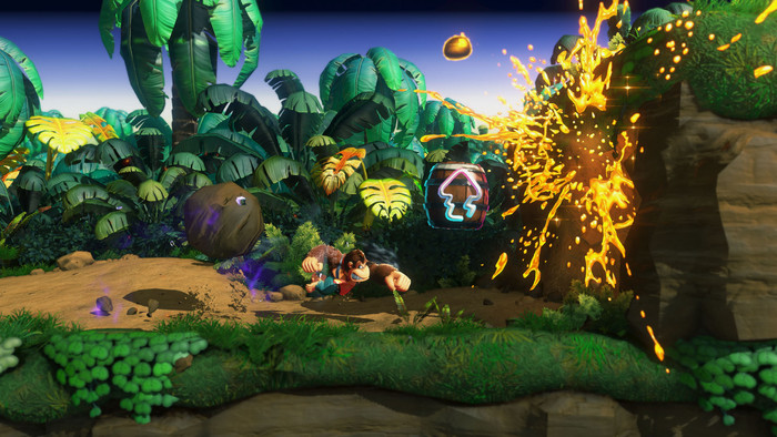 Nintendo Switch 2 + Donkey Kong Bananza + BlueBuilt Schutzhülle produkt in gebrauch