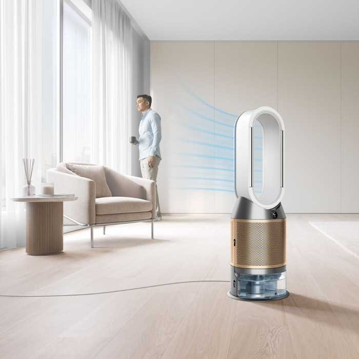 Dyson Purifier Humidify+Cool PH2 De-NOx produkt in gebrauch