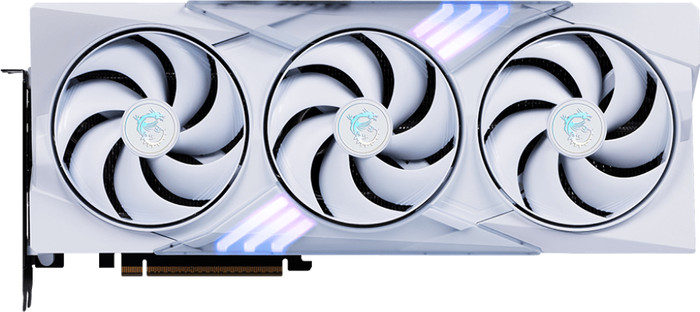 MSI GeForce RTX 5070 GAMING TRIO OC WHITE 12GB oberseite