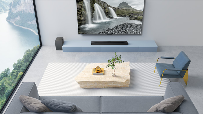 TCL 50 Zoll QLED P71K 4K (2025) + TCL Q65H produkt in gebrauch