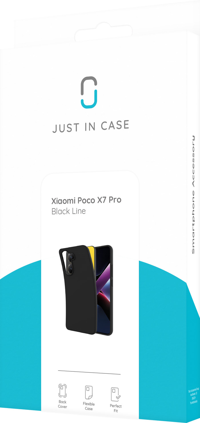 Just in Case Soft Design Xiaomi POCO X7 Pro Back Cover Black packaging