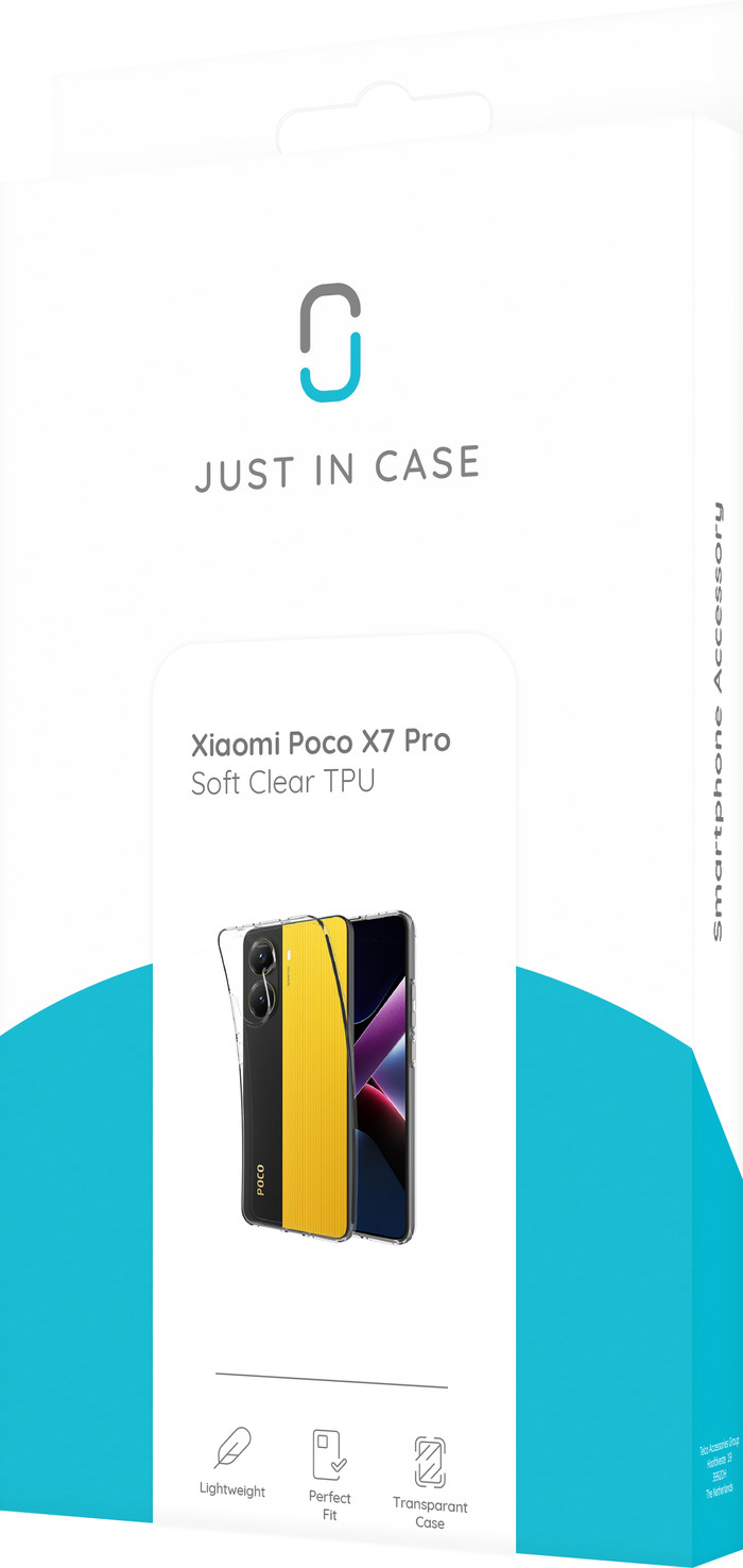 Just in Case Soft Design Xiaomi POCO X7 Pro Back Cover Transparent packaging