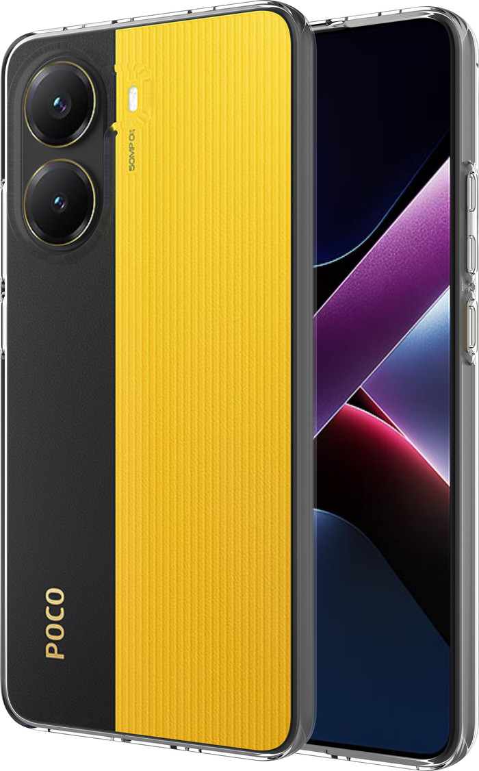 Just in Case Soft Design Xiaomi POCO X7 Pro Back Cover Transparent front