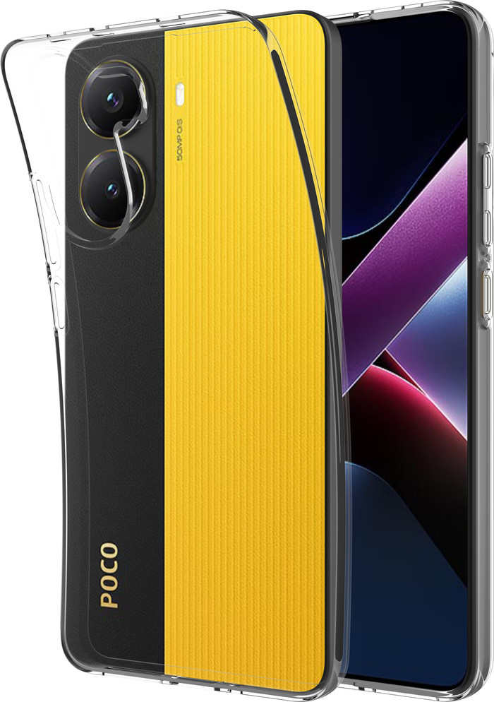 Just in Case Soft Design Xiaomi POCO X7 Pro Back Cover Transparent front